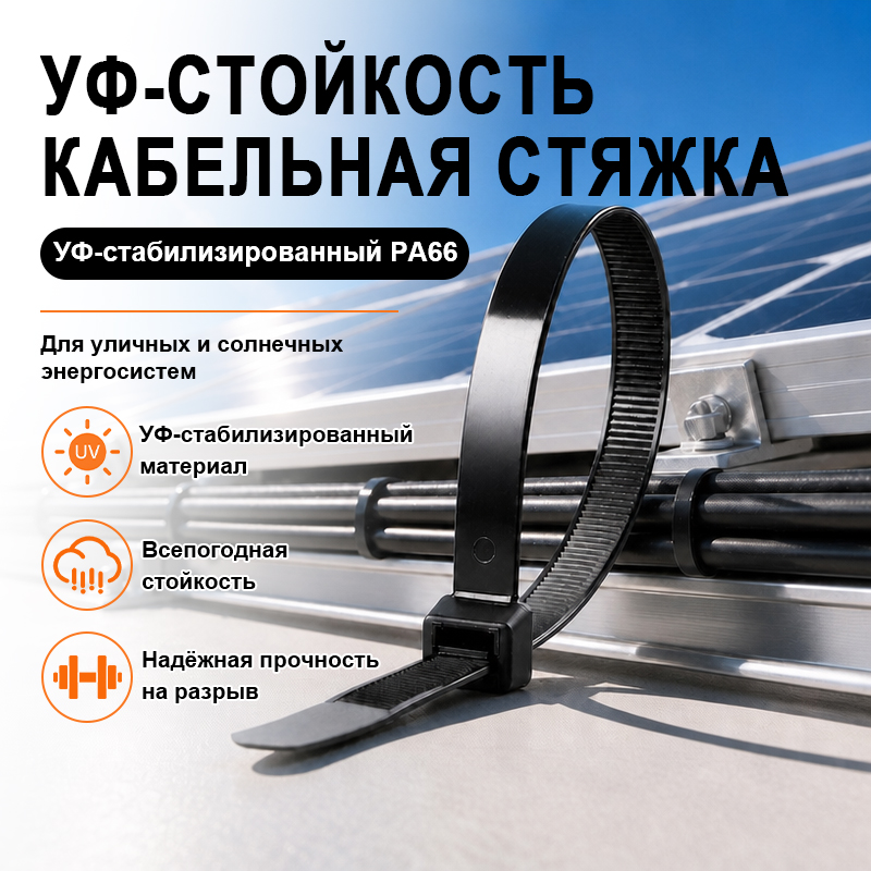 УФ-стойкие кабельные стяжки