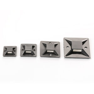 Black Adhesive Cable Tie Base